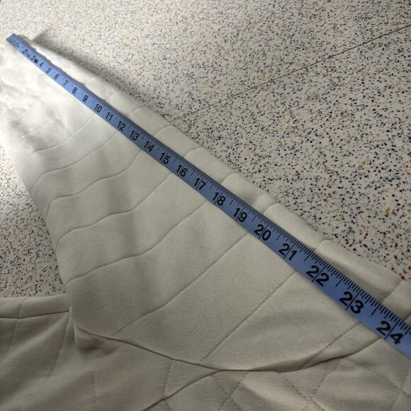 The North Face Jacket Caroluna Medium Gray Quilted Fleece Button Neck Pockets - Picture 13 of 14